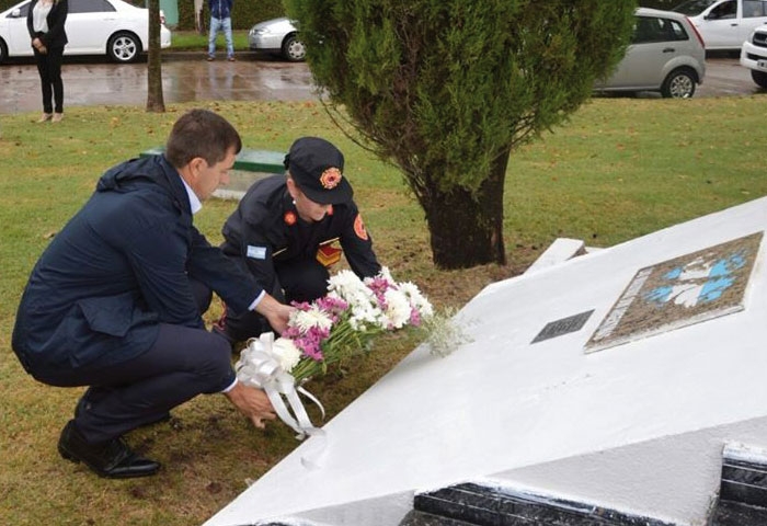 Bucca participó del acto por Malvinas