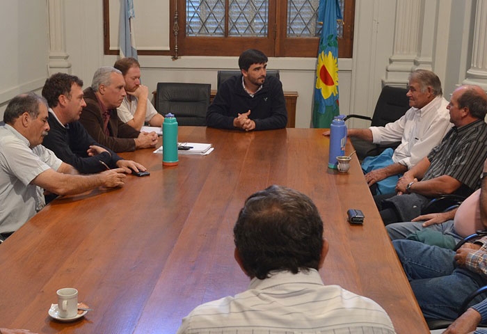 Galli recibió a tamberos locales