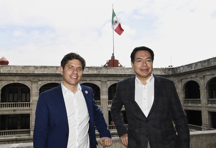 Kicillof cerró su visita a México