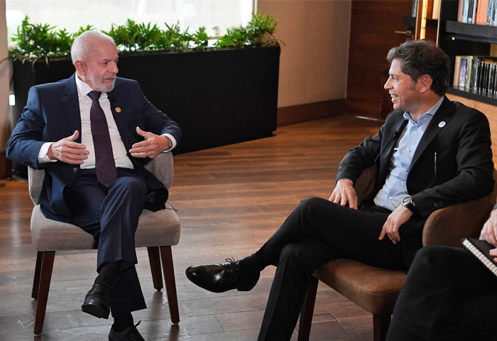 Kicillof se reunió con Lula da Silva