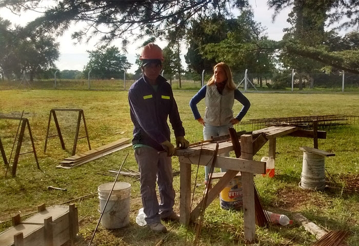 La concejal Arregui recorrió obras