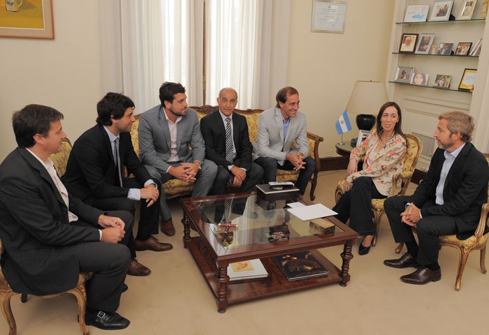 Morán visitó a Vidal en la Gobernación